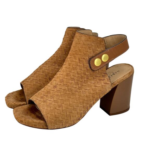 Naked Feet Juno Women's SZ 8.5 Sandals Brown Neutral Capsule Classic Casual Chic - Picture 2 of 11